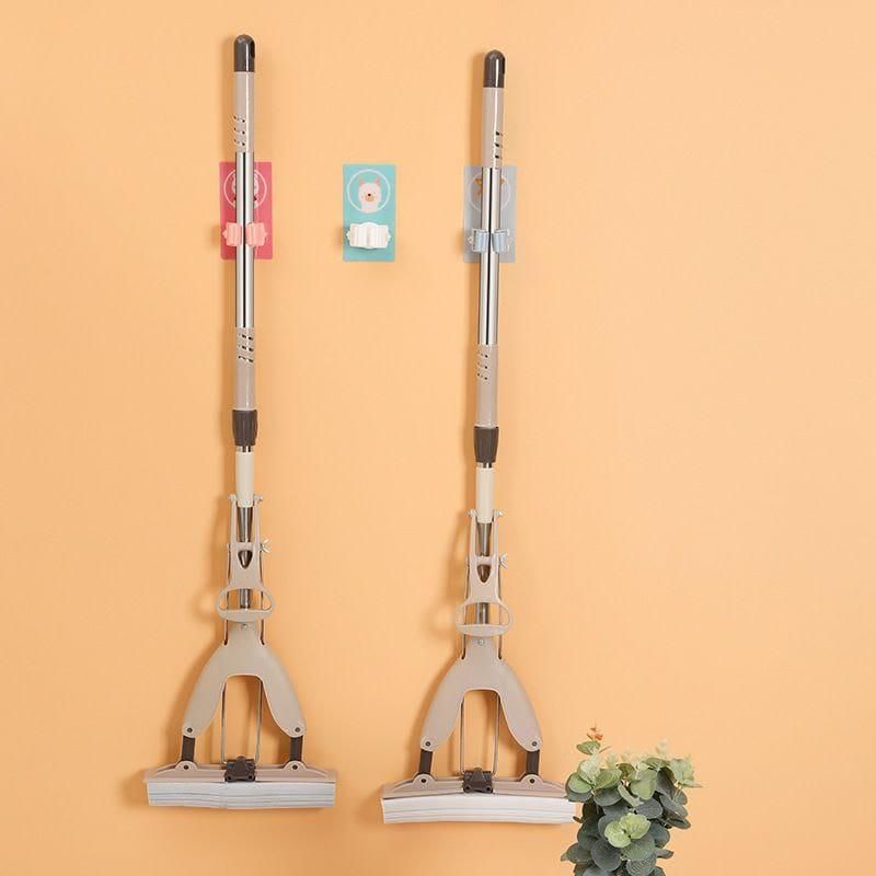Mop Broom Holder-Wall Mounted Cartoon Mop, Broom Holders(Pack of 3)