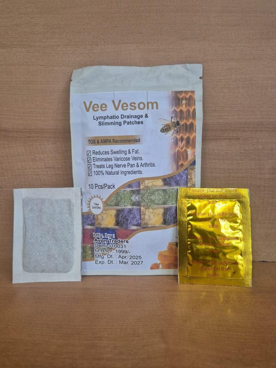 Vee Vesom Lymphatic Daiamage & Sliming Patches