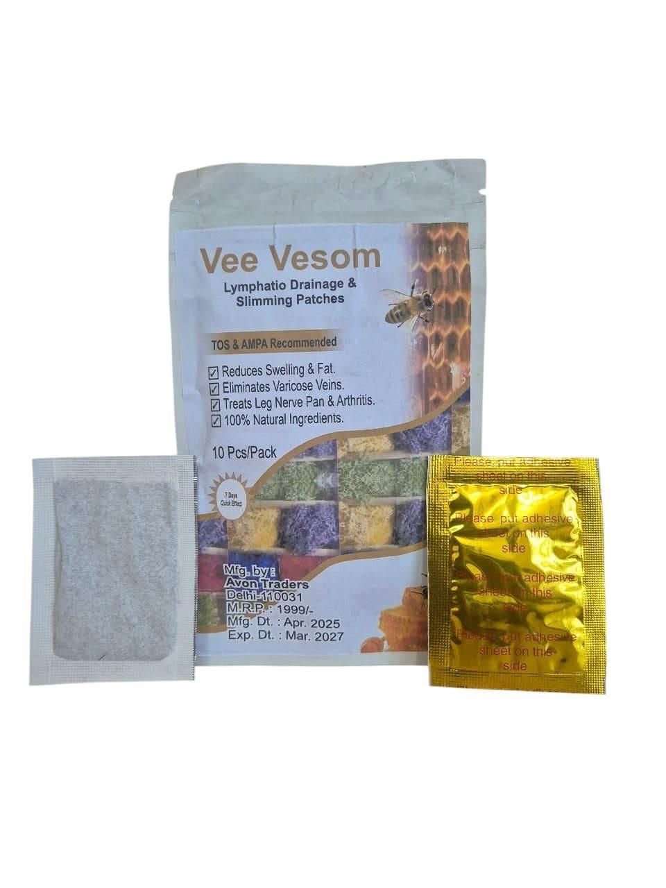 Vee Vesom Lymphatic Daiamage & Sliming Patches