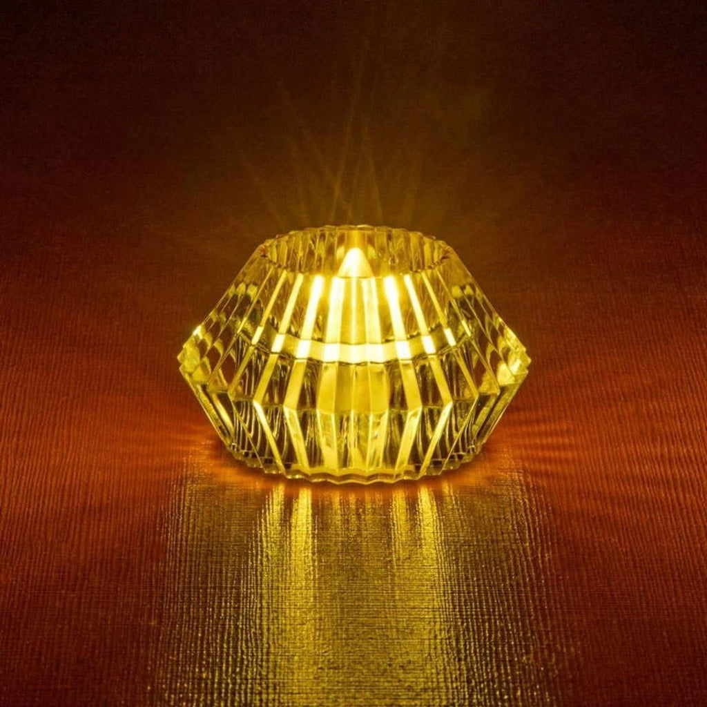 Decorative Led Crystal Diamond Candle (Pack of 2)
