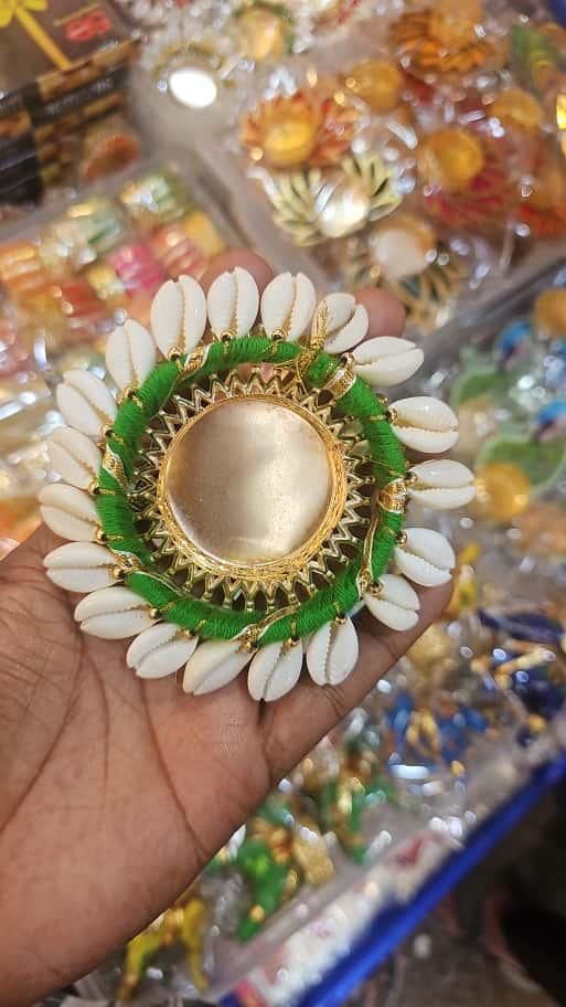 Cowrie Shell Design Tealight Holder Pack of 2